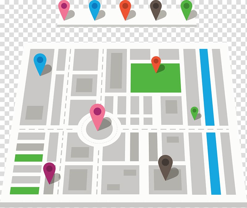 multicolored google map screenshot, GPS navigation device Map Euclidean Icon, City Street Map transparent background PNG clipart