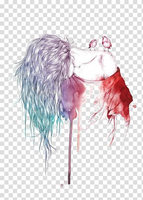 Watercolor painting Drawing Art, painting transparent background PNG clipart
