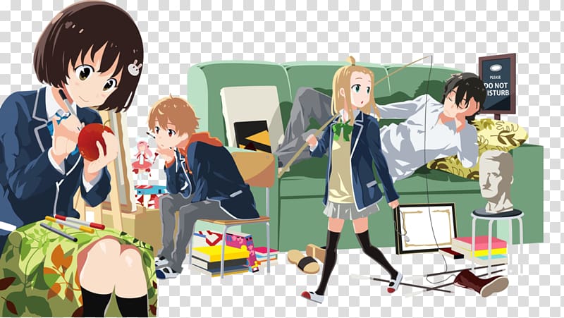 Anime Slice of life Manga Drawing Crunchyroll, finding elite transparent background PNG clipart