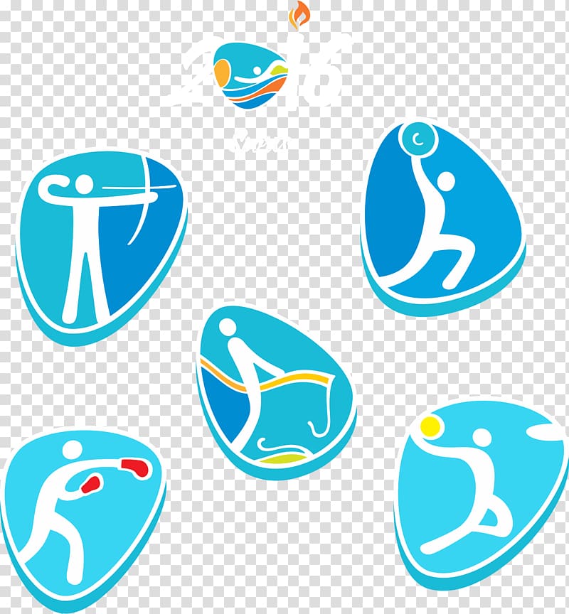 2016 Summer Olympics Rio de Janeiro Olympic sports Icon, Rio 2016 Olympic Games sports icon transparent background PNG clipart