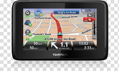 black Tomtom GPS navigator, Tomtom Gps transparent background PNG clipart
