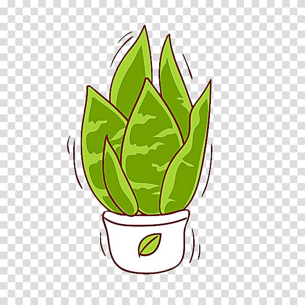 Aloe vera Plant Illustration, Pot of aloe vera transparent background PNG clipart