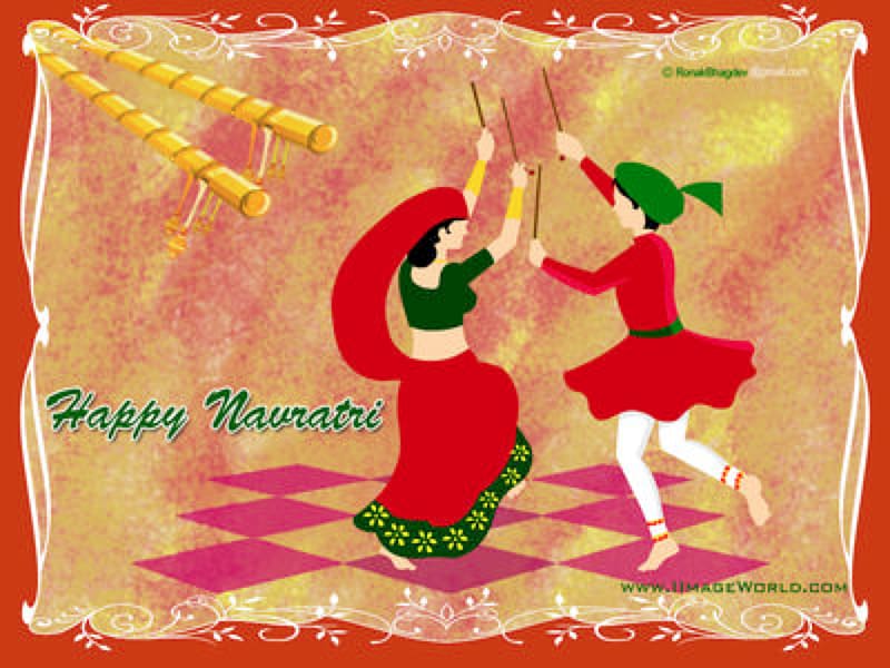 Couple Performing Garba Dance In Dandiya Raas For Dussehra Or Navratri In  Vector Royalty Free SVG, Cliparts, Vectors, and Stock Illustration. Image  130734185.