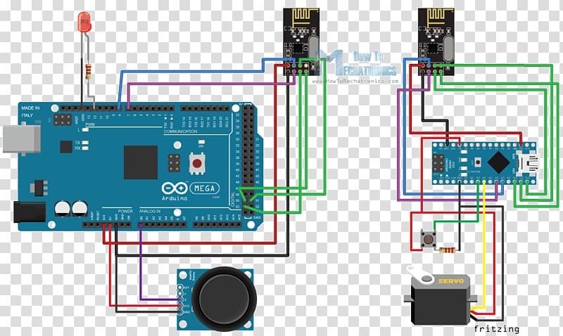 Arduino Wireless Wiring Microcontroller Transceiver, remote controlled aircraft transparent background PNG clipart