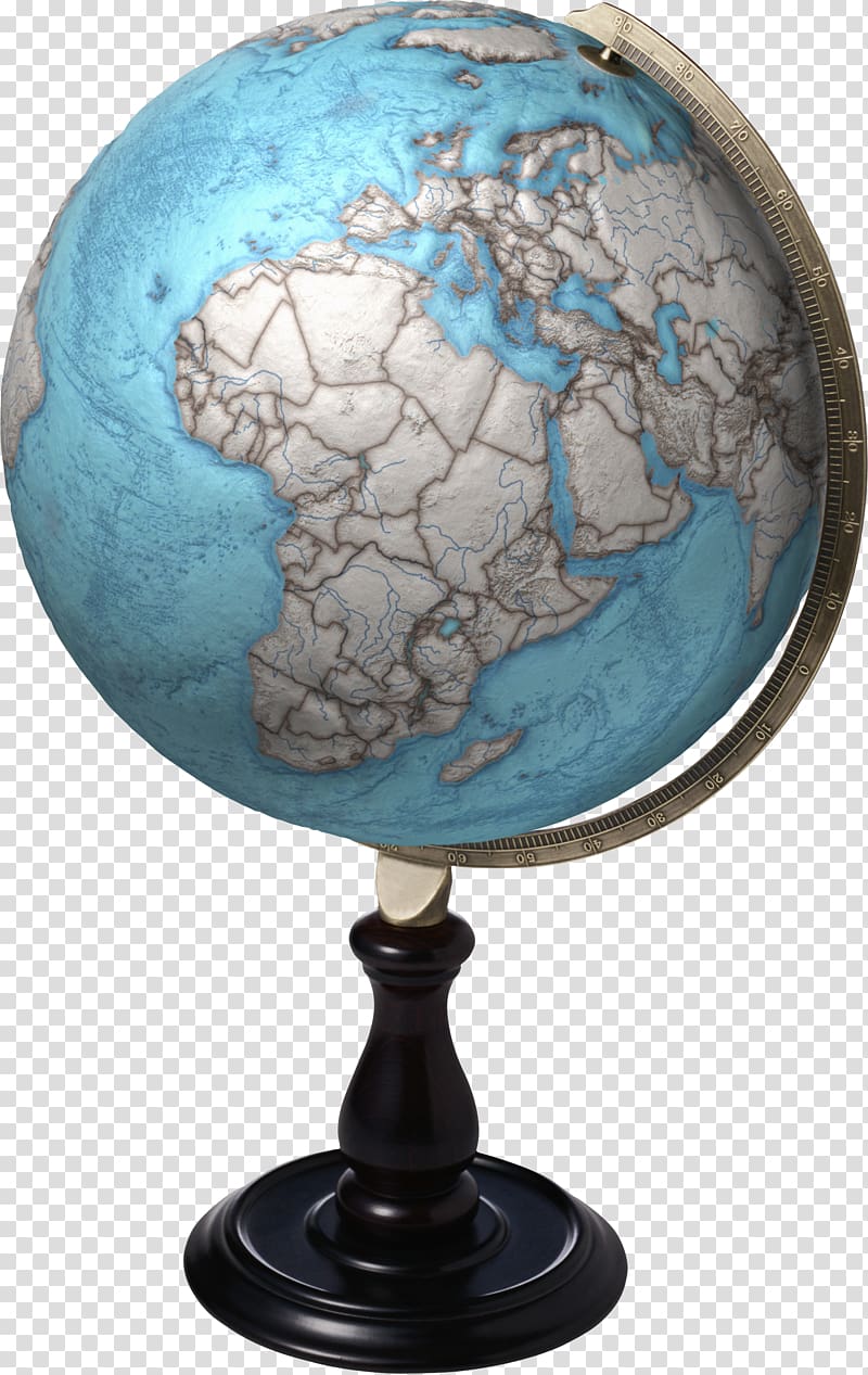 Globe Earth Blue Red Turquoise, globe transparent background PNG clipart