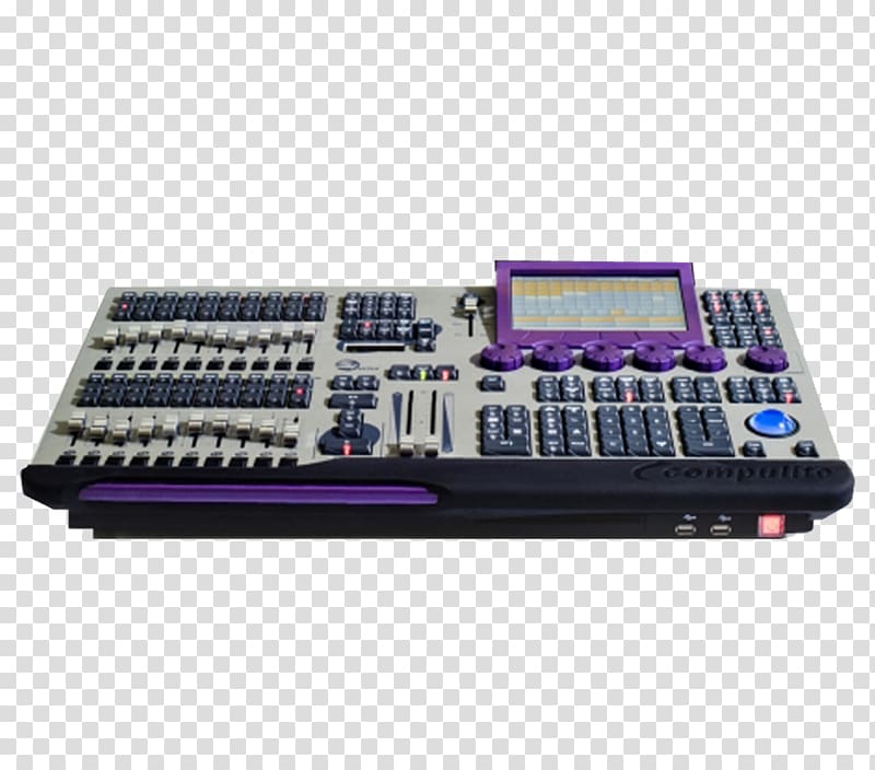 Compulite Microcontroller DMX512 Signal Dimmer, violet transparent background PNG clipart