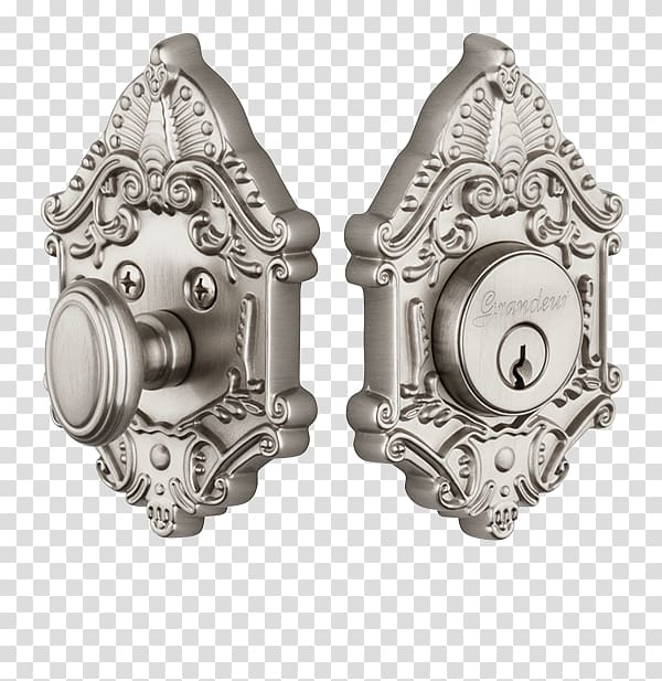 Door handle Dead bolt Door furniture, single cylinder transparent background PNG clipart