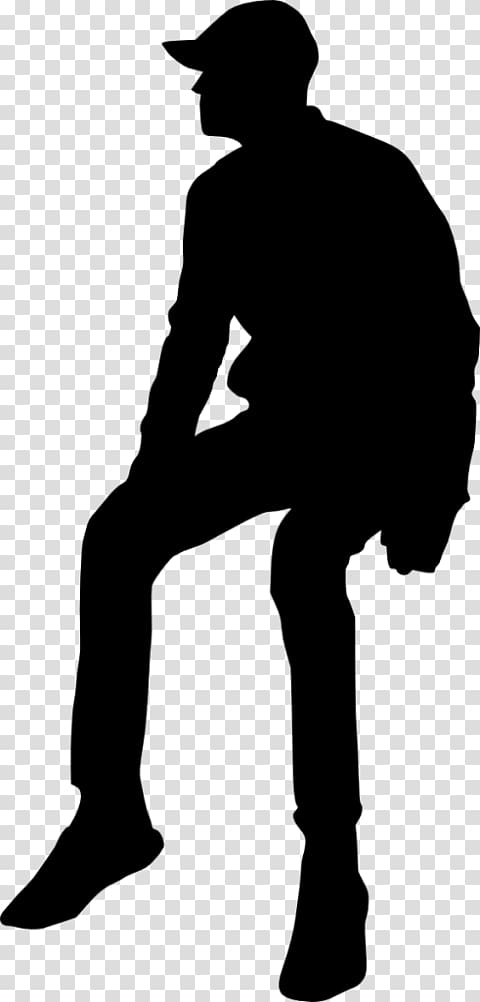 Silhouette Person , Silhouette sitting transparent background PNG clipart
