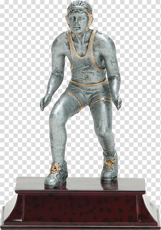 Trophy Wrestling Sport Award Figurine, Trophy transparent background PNG clipart