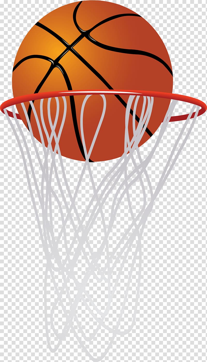 brown basketball in basketball hoop, Basketball T-shirt Backboard Sport, basketball transparent background PNG clipart