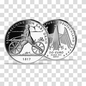 Germany Silver coin Silver coin Dandy horse, Coin transparent background PNG clipart thumbnail
