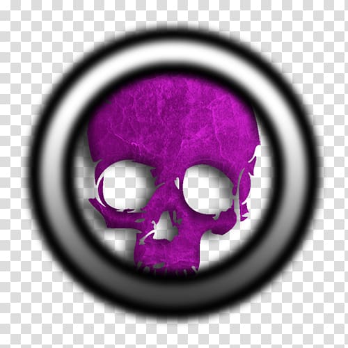 Skull Purple Font Circle M RV & Camping Resort, skull border transparent background PNG clipart