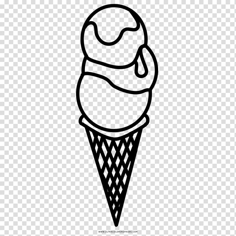 Ice Cream Cones Sorbet Drawing Coloring book, ice cream transparent background PNG clipart