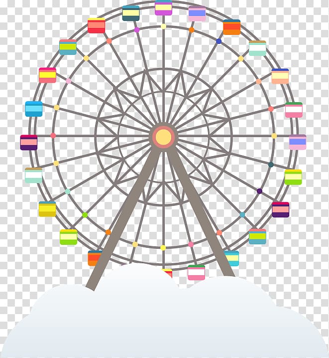 Seattle Great Wheel Ferris wheel Car Drawing Pier 57, ferris wheel transparent background PNG clipart