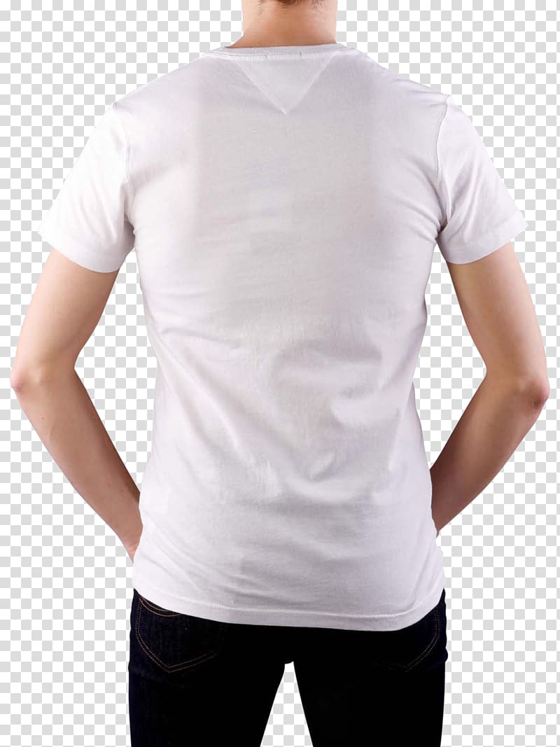 T-shirt Undershirt Shoulder Sleeve, two white t shirts transparent background PNG clipart