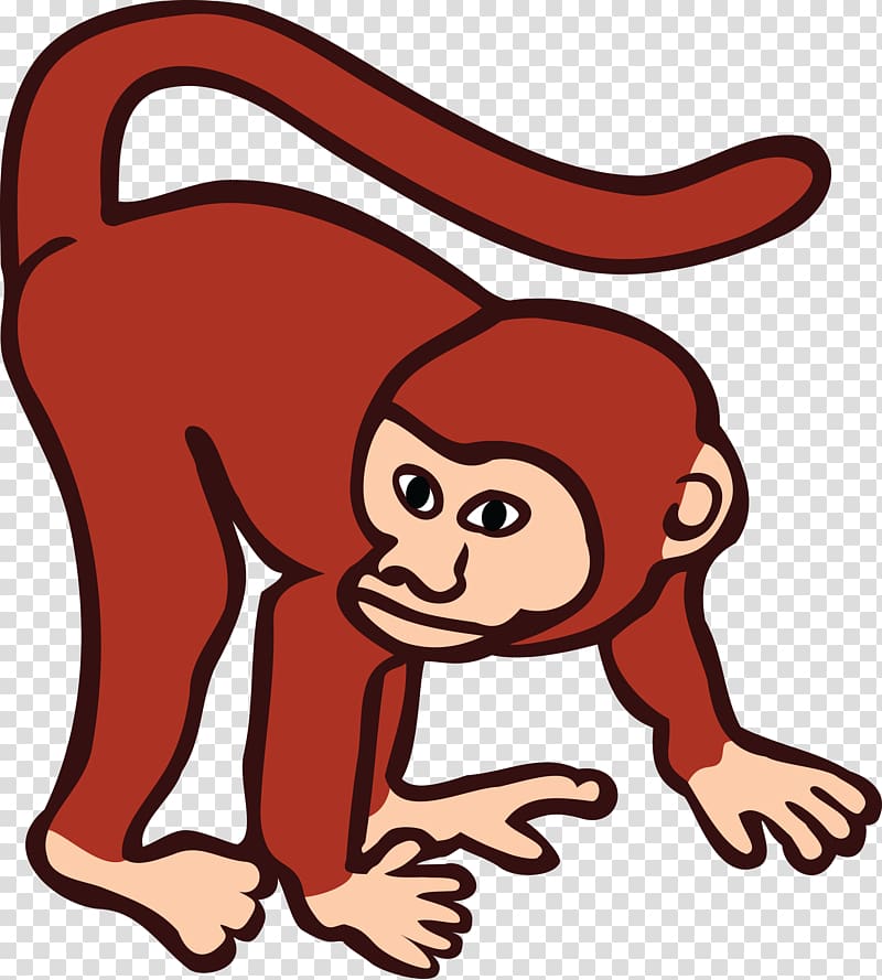 Primate Common chimpanzee Monkey , monkey transparent background PNG clipart