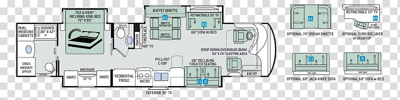 Thor Motor Coach Floor plan Car Campervans Motorhome, Stairs plan transparent background PNG clipart