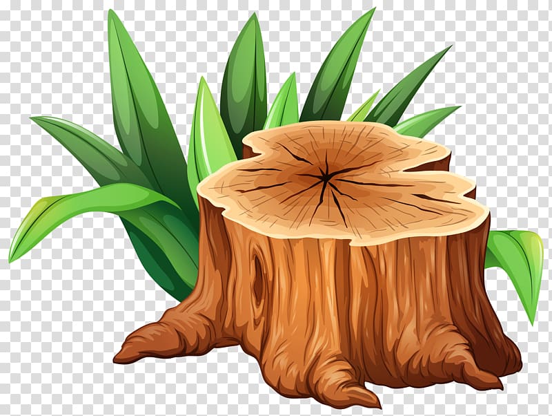 tree trunk and grass illustration, Tree stump , Tree Stump transparent background PNG clipart