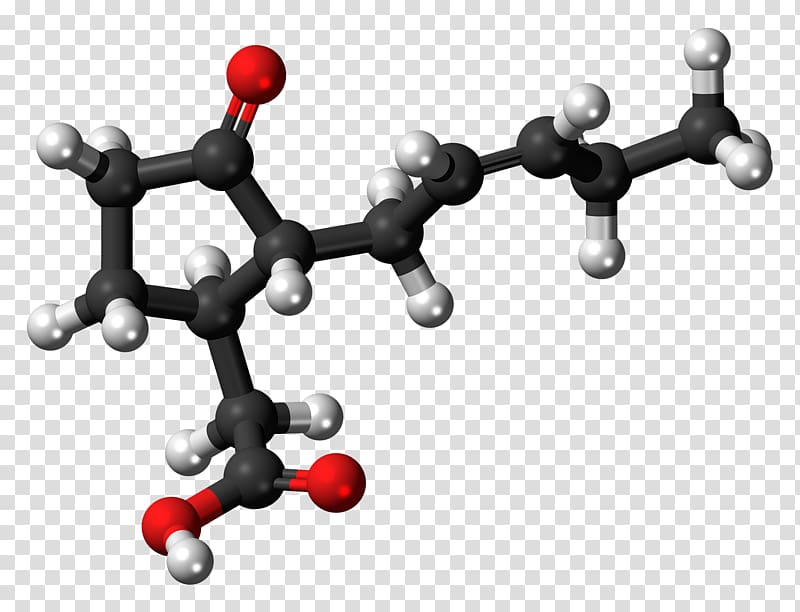 Jasmonic acid Jasmonate Ball-and-stick model Plant hormone, pathogens transparent background PNG clipart