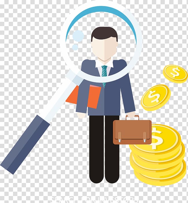 Investor Investment Businessperson , Magnifier Business People transparent background PNG clipart