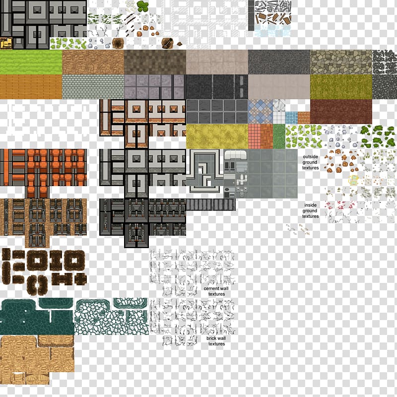 Prison Architect Sprite Tile-based video game The Escapists, brick transparent background PNG clipart