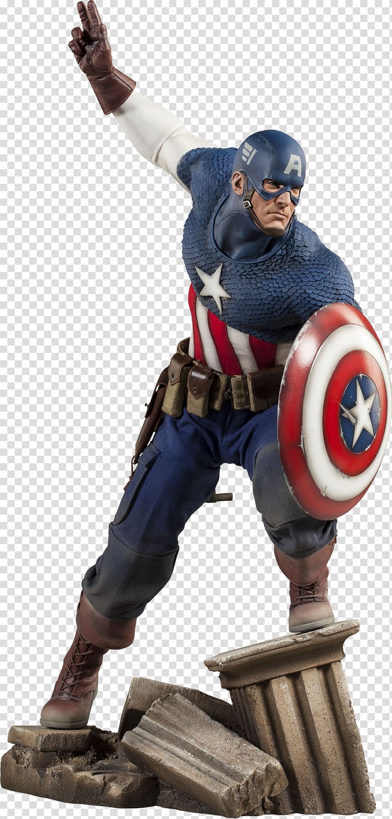 Captain America Hulk Sideshow Collectibles Marvel Comics Model figure, captain america transparent background PNG clipart