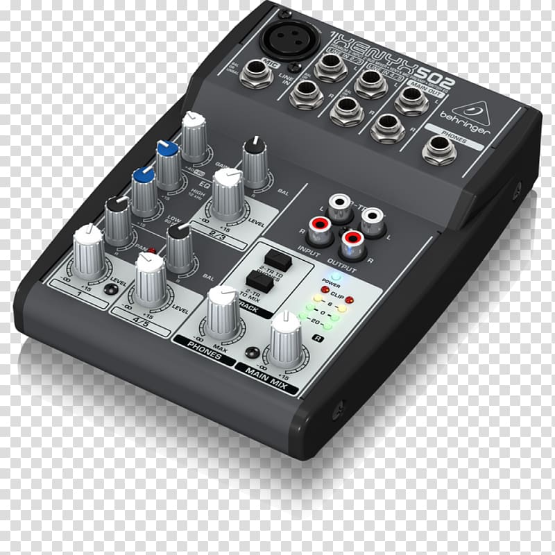 Audio Mixers Behringer Xenyx 802 Behringer Xenyx 502 Behringer Xenyx 302USB, others transparent background PNG clipart