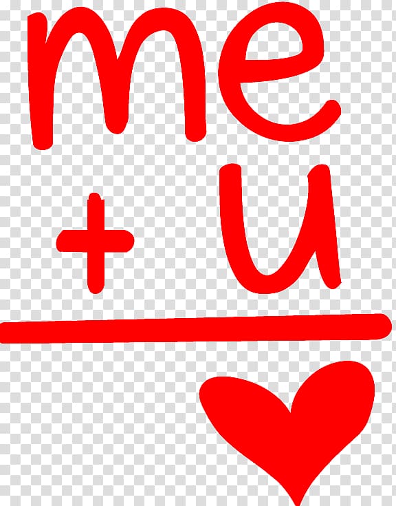 Me+U=Love Cute Heart Design., others transparent background PNG clipart