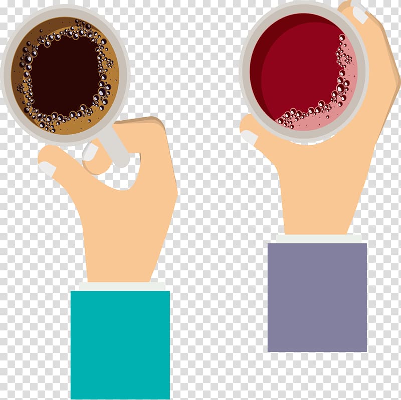 Coffee cup Cafe Drink, Hand raised coffee cup design transparent background PNG clipart