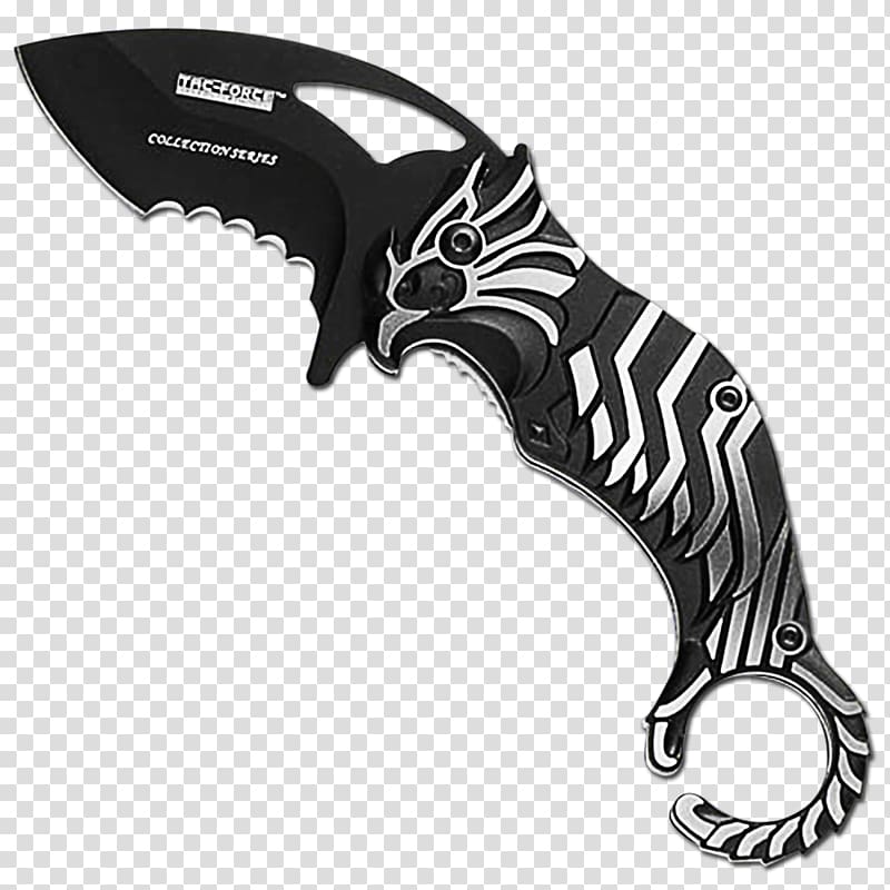 Throwing knife Hunting & Survival Knives Blade Karambit, knife transparent background PNG clipart