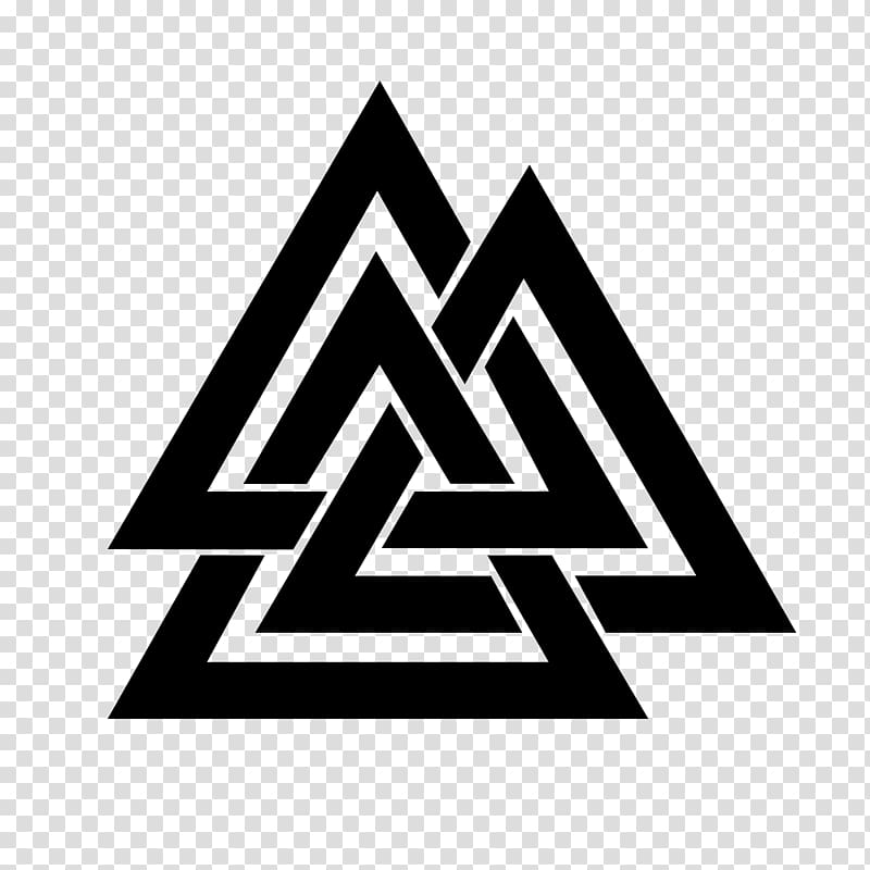 Odin Valknut Tattoo Huginn and Muninn Symbol, symbol transparent background PNG clipart