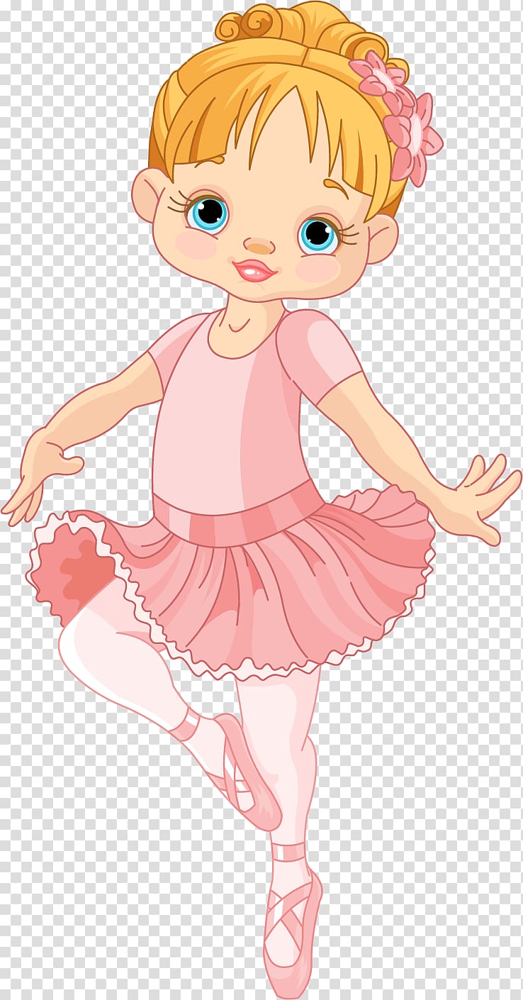 Ballet Dancer , painted little girl transparent background PNG clipart