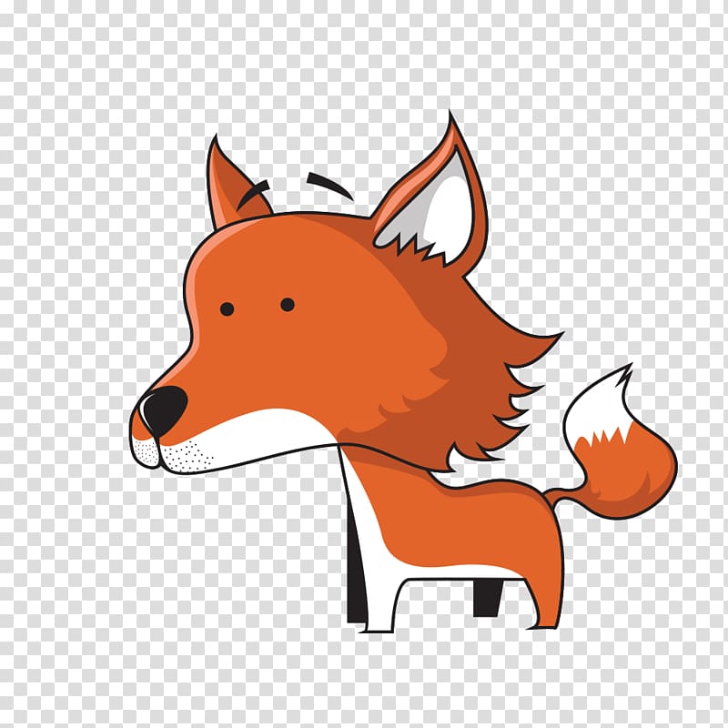 Dog Cartoon Cuteness , Hand-painted fox transparent background PNG clipart