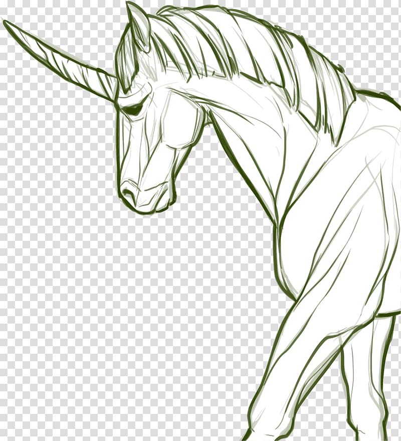 Horse Unicorn Line art, unicorn horn transparent background PNG clipart