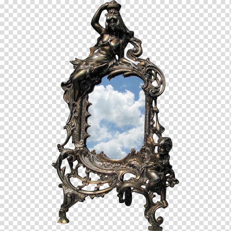 Mirror Victorian era Frames, mirror transparent background PNG clipart