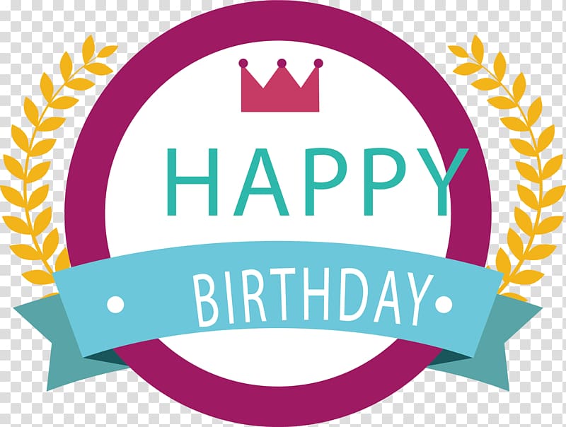 Euclidean Computer file, Happy birthday transparent background PNG clipart