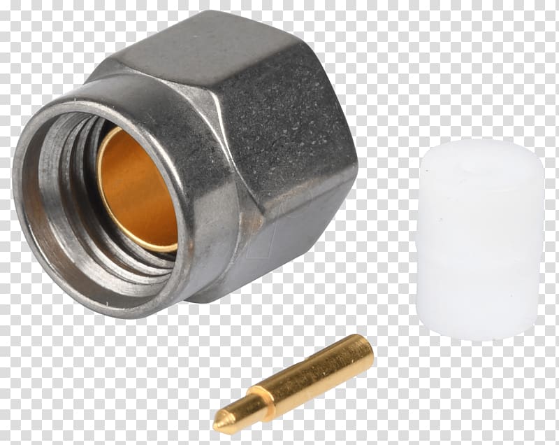 SMA connector Electrical connector RF connector Coaxial, Sma Connector transparent background PNG clipart