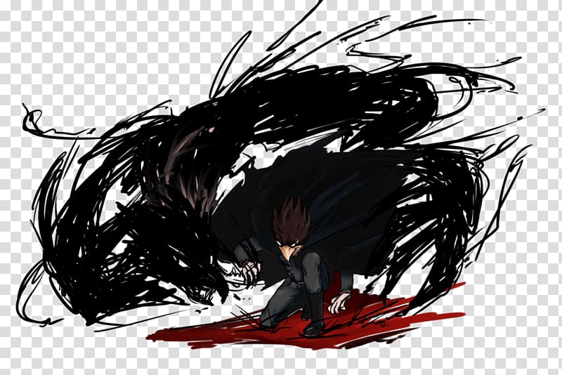 My Hero Academia Darkness Shadow Anime, tokoyami transparent background PNG clipart