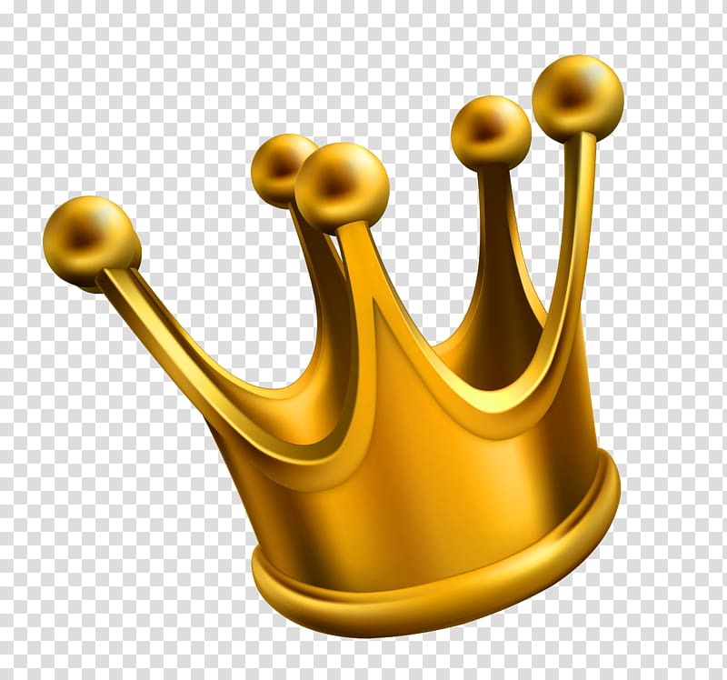 Crown , Golden Crown , gold crown on blue background illustration transparent background PNG clipart
