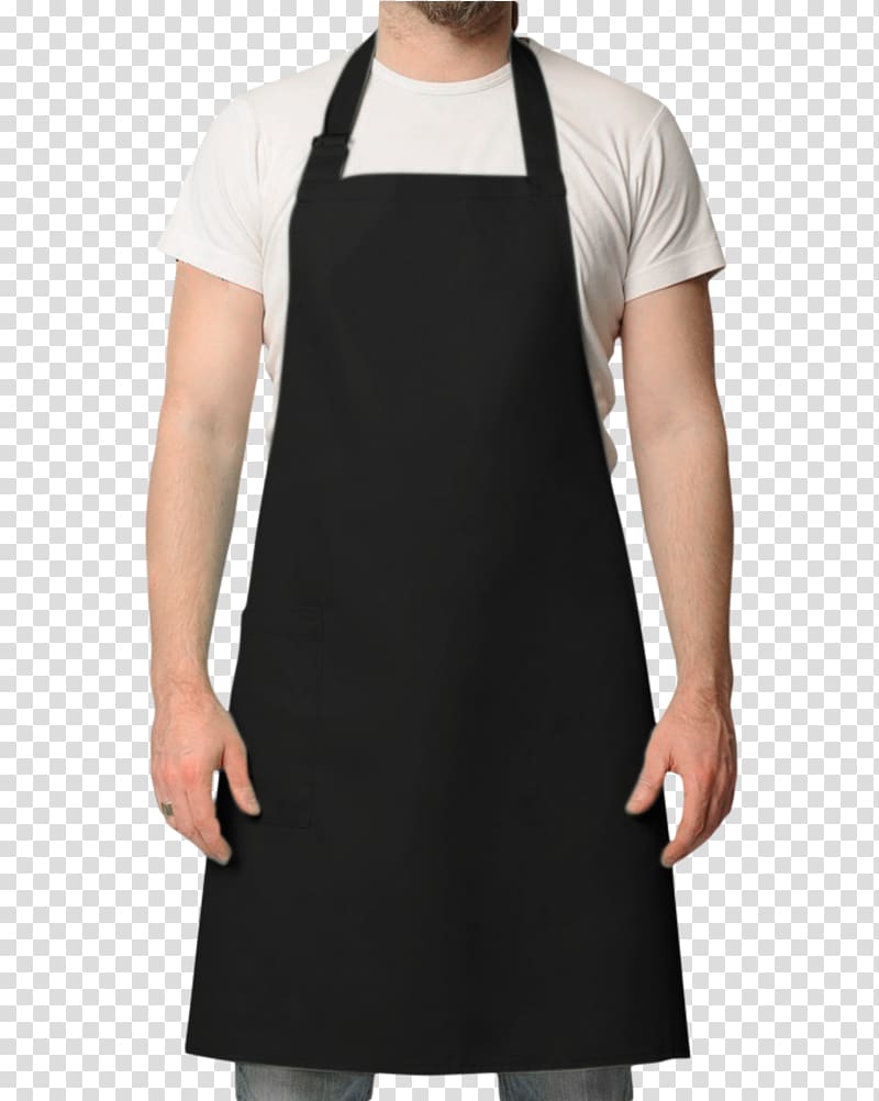 Clothing Apron Neck Black M, female chef transparent background PNG clipart