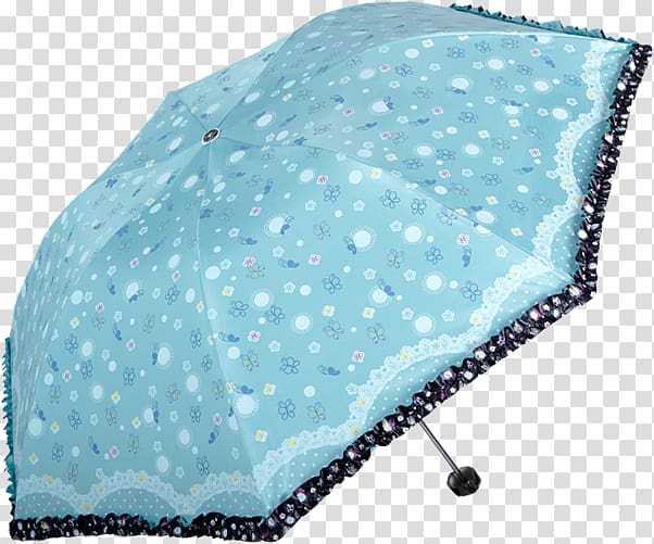 Blue wave lace umbrella transparent background PNG clipart