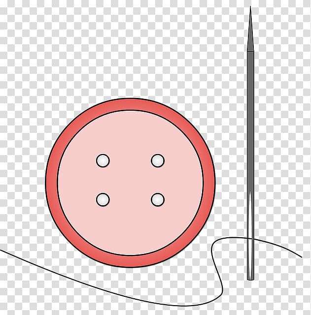 Hand-Sewing Needles Button Dressmaker , Button transparent background PNG clipart