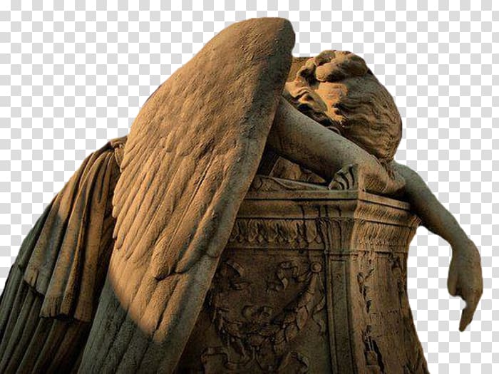 Angel of Grief Protestant Cemetery, Rome Sculpture Art, cemetery transparent background PNG clipart