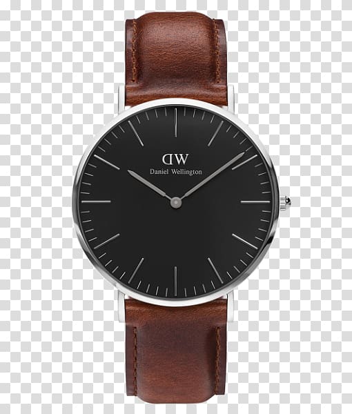 Analog watch Daniel Wellington Dapper St Mawes ZALORA, watch transparent background PNG clipart