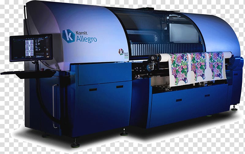 Kornit Digital Ltd Digital textile printing, color ink transparent background PNG clipart