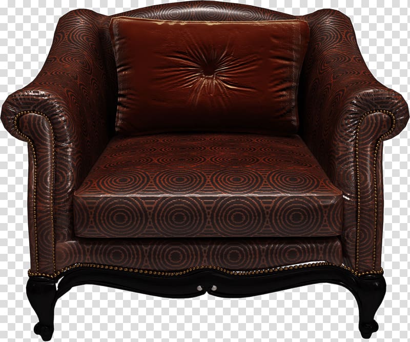 Chair Furniture Icon, Brown Armchair transparent background PNG clipart