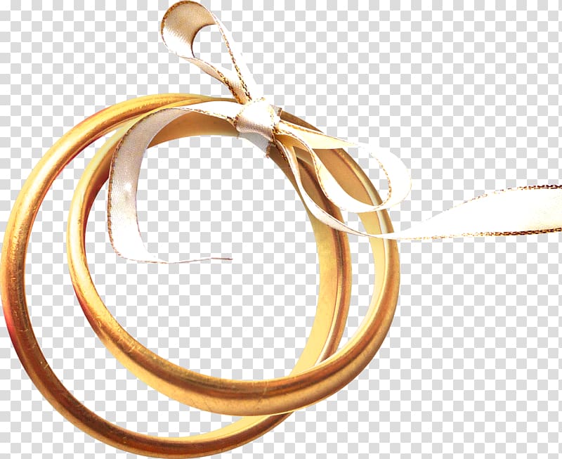 Ring Information, Orange ribbon decorative metal ring transparent background PNG clipart