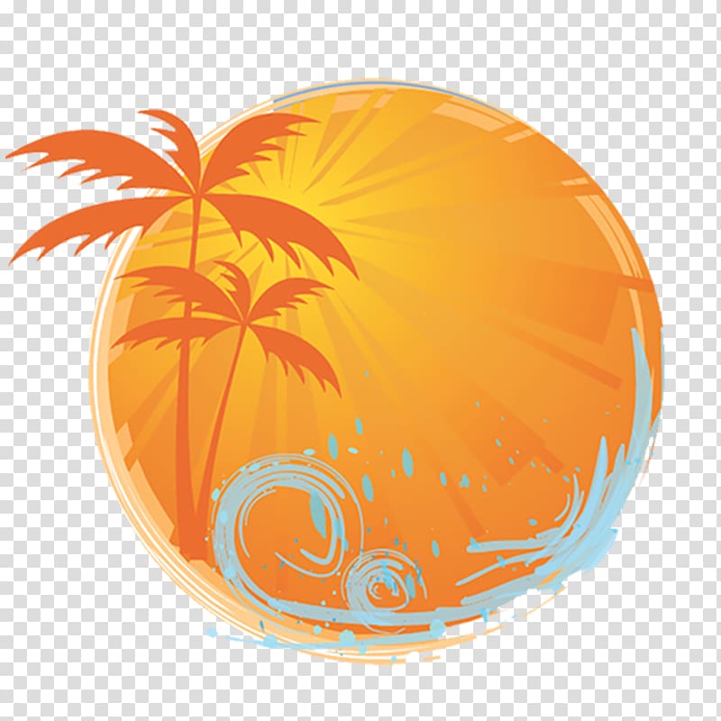 Web banner Logo, tropical- transparent background PNG clipart