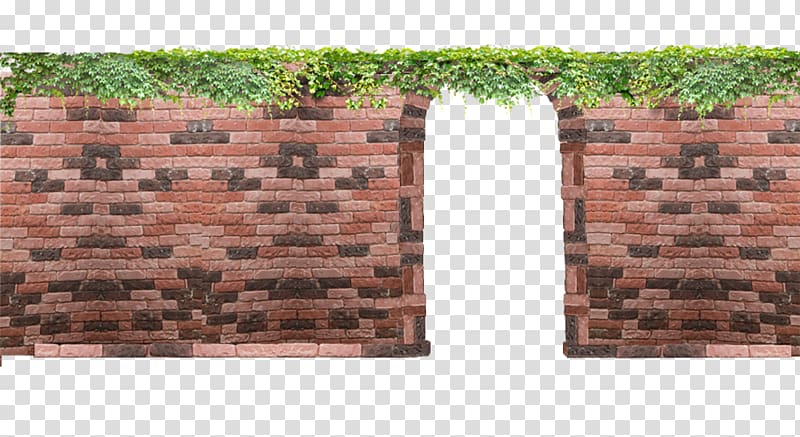 Brick Wall Icon, Free red brick arches pull material transparent background PNG clipart