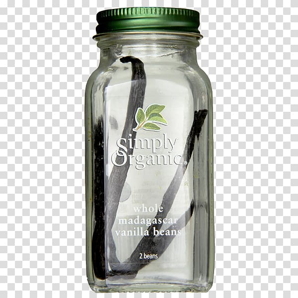 Water Bottles Glass Mason jar, vanilla beans transparent background PNG clipart